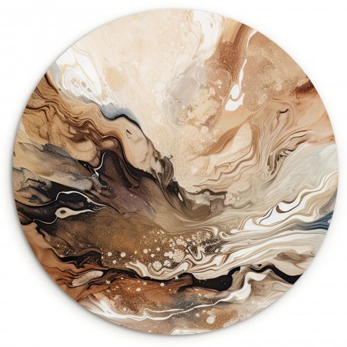 Quadro rotondo - Astrazione terrestre