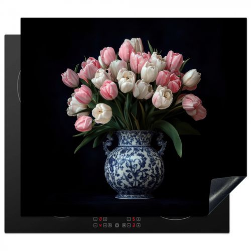 Protezione piano induzione - Fiori - Rosa - Tulipani - Vaso