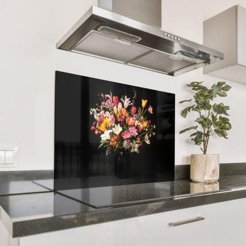 Parafango in alluminio - Vaso - Fiori - Tulipani