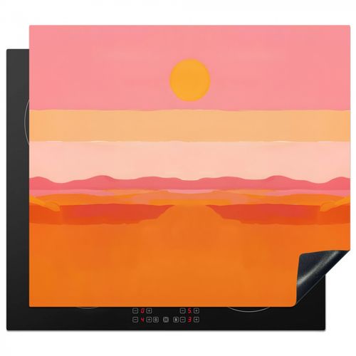 Protezione piano induzione - Sole - Astratto - Paesaggio - Arancione