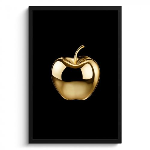 KitchenYeah - Cucina - Cornice per foto - Mela - Oro - Cromo - Nero