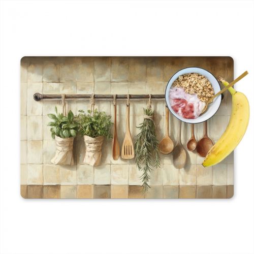 Tovagliette - Legno - Utensili da cucina - Natura morta - Piastrelle