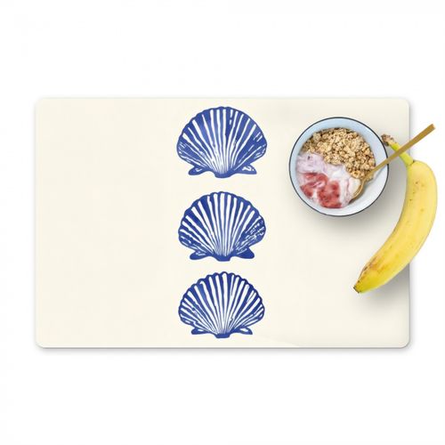 Tovagliette - Conchiglie - Blu - Modello