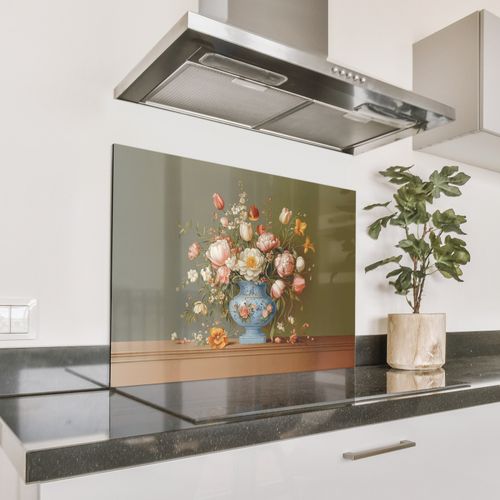 Parafango in alluminio - Neutro - Fiori - Bouquet - Vaso