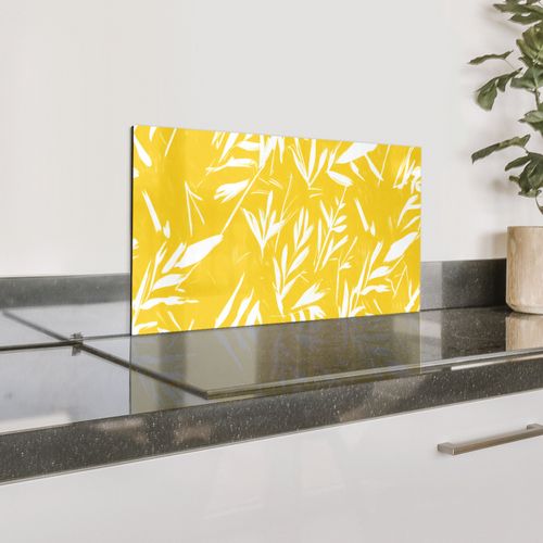 Astratto - Foglie - Giallo - Pennellate