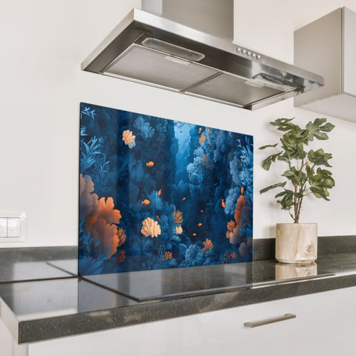 Parafango in alluminio - Barriera corallina - Pesce - Oceano - Blu