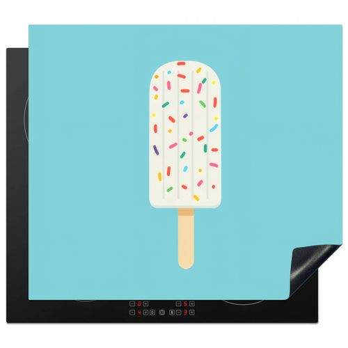 Protezione piano induzione - Gelato - Bastoncino - Spolverini - Azzurro