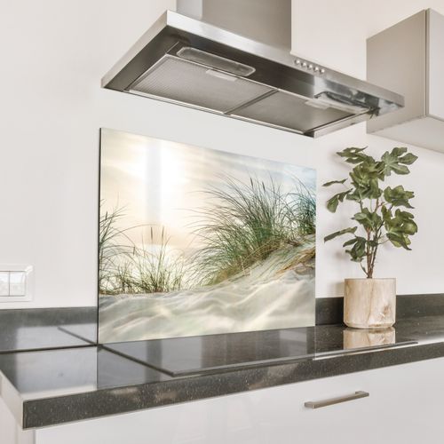 Parafango in alluminio - L'erba della spiaggia al tramonto