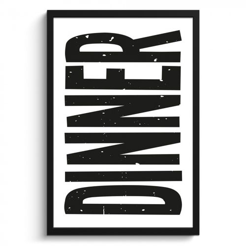 KitchenYeah - Cucina - Cornice per foto - Nero - Decorazione - Vintage - Cibo
