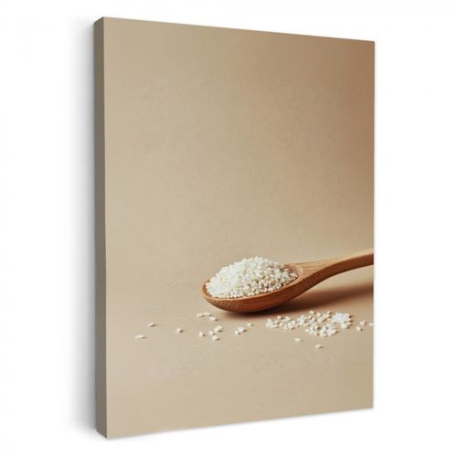 Dipinti su tela - Cucchiaio - Riso - Legno - Beige