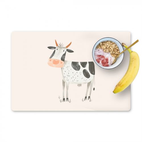 Tovagliette - Mucca - Animale della fattoria - Animali - Colori pastello