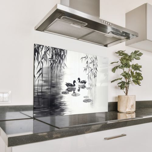Parafango in alluminio - Anatre - Ninfee - Canne - Nero