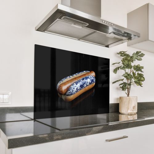 Parafango in alluminio - Hot dog - Porcellana - Blu Delft - Cibo