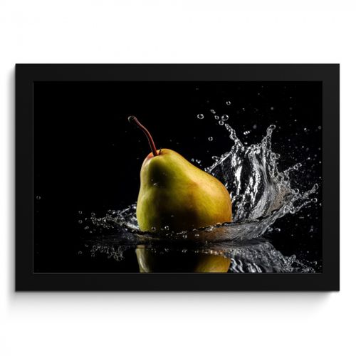 KitchenYeah - Cucina - Cornice per foto - Pera - Frutta - Acqua - Nero