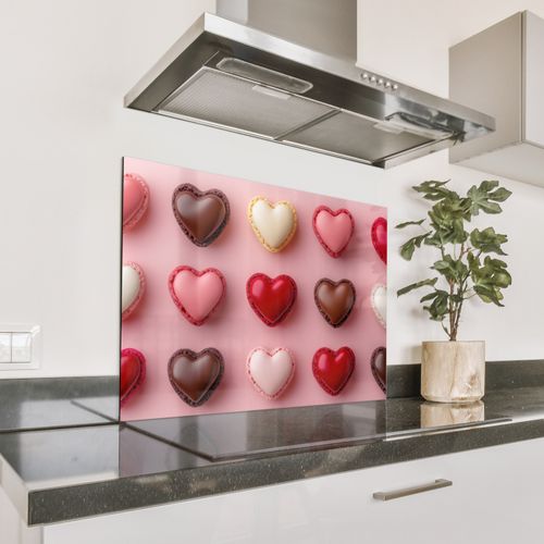Parafango in alluminio - Amaretti - Cuori - Colorati - Rosa