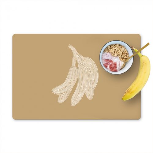 Tovagliette - Banane - Beige - Disegno a linee - Minimalista