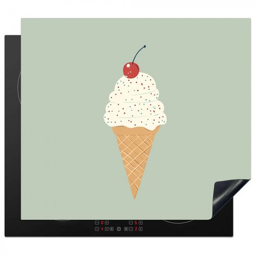 Protezione piano induzione - Illustrazione - Gelato - Macchioline - Ciliegia