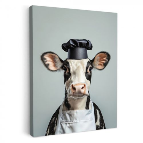 Dipinti su tela - Mucca - Nero - Bianco - Cuoco