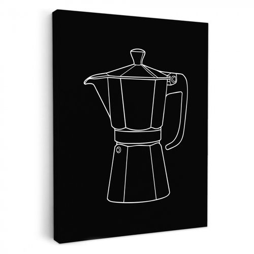 Dipinti su tela - Boccale - Nero - Bianco - Disegno lineare