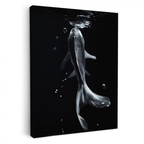 Dipinti su tela - Koi - Pesce - Acqua - Nero