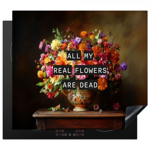 Protezione piano induzione - Colore - Fiori - Vintage - Vaso di fiori