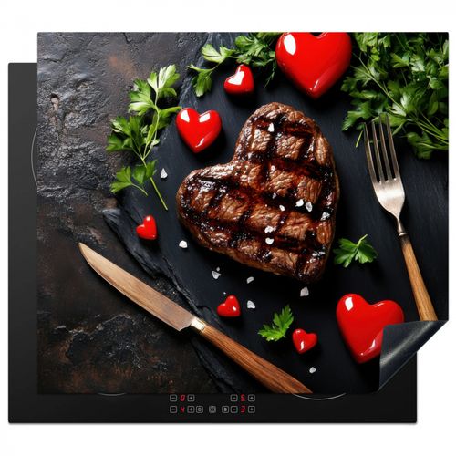 Protezione piano induzione - Bistecca - Cuore - Posate