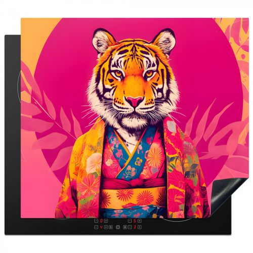 Protezione piano induzione - Tigre - Kimono - Piante - Rosa