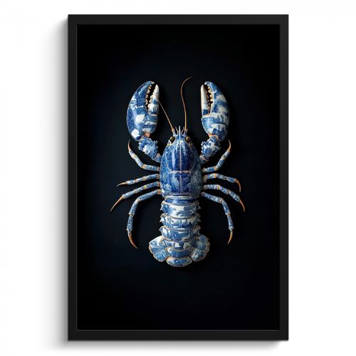 KitchenYeah - Cucina - Cornice per foto - Aragosta - Blu Delft - Scudo - Resistente