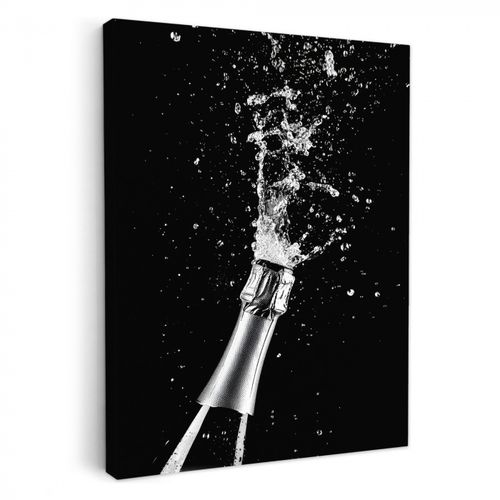 Dipinti su tela - Champagne - Nero - Spruzzi - Popping