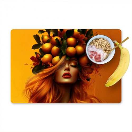 Tovagliette - Donna - Limoni - Fiore - Giallo