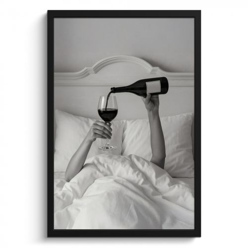 KitchenYeah - Cucina - Cornice per foto - Lenzuola - Braccia - Vino - Bicchiere