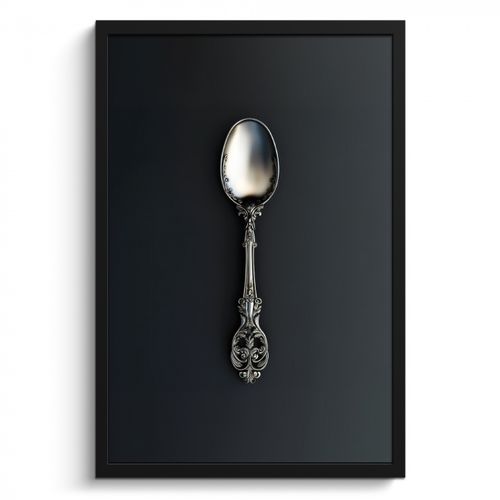 KitchenYeah - Cucina - Cornice per foto - Cucchiaio - Argento - Metallo