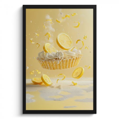 KitchenYeah - Cucina - Cornice per foto - Limone - Torta - Cibo - Giallo
