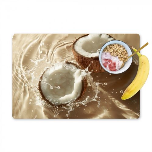 Tovagliette - Acqua di cocco - Acqua - Beige - Spruzzi