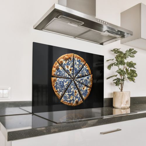 Parafango in alluminio - Pizza - Cibo - Blu Delft