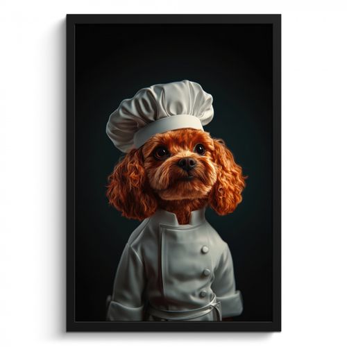 KitchenYeah - Cucina - Cornice per foto - Marrone - Cuoco - Cane