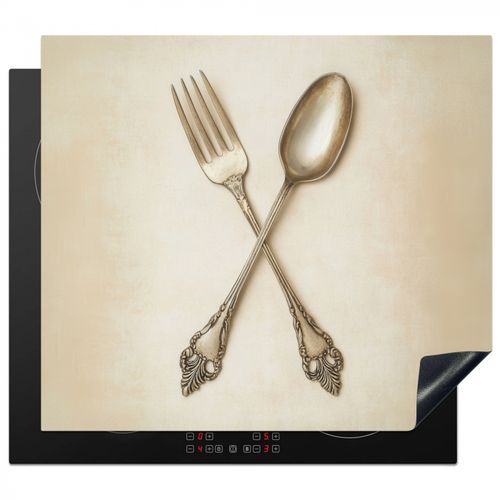 Protezione piano induzione - Beige - Vintage - Posate