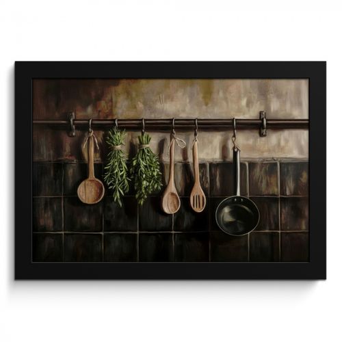 KitchenYeah - Cucina - Cornice per foto - Utensili da cucina - Rustico - Piastrelle - Spezie
