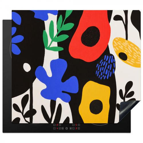 Fiori - Foglie - Astratto - Nero