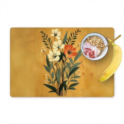 Tovagliette - Foglie - Bouquet - Giallo