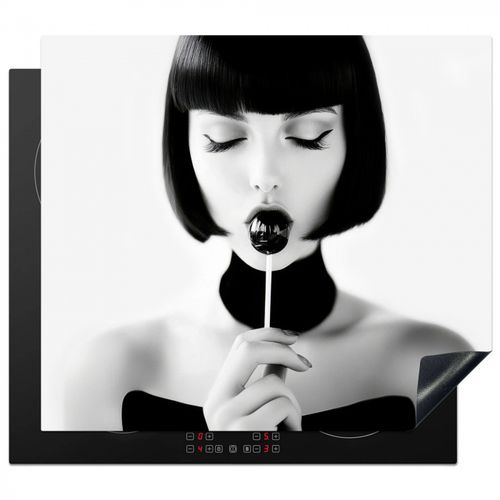 Protezione piano induzione - Donna - Lolly - Nero - Bianco
