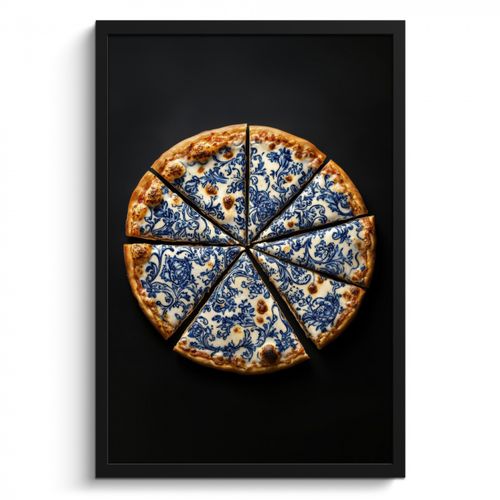 KitchenYeah - Cucina - Cornice per foto - Pizza - Cibo - Blu Delft