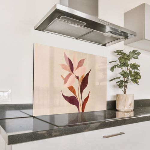 Parafango in alluminio - Fiori - Petali - Minimalista - Rosa