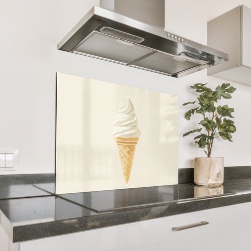 Parafango in alluminio - Cono gelato - Bianco