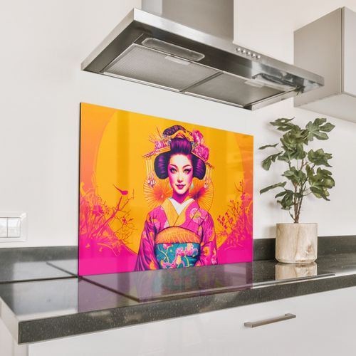 Parafango in alluminio - Fiori - Donna - Kimono - Rosa