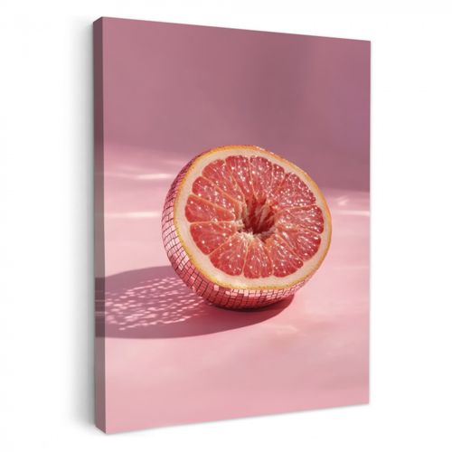 Dipinti su tela - Pompelmo - Rosa - Disco - Lucido