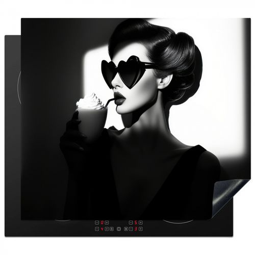Protezione piano induzione - Donna - Nero - Cuore