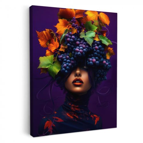 Dipinti su tela - Donna - Viola - Uva