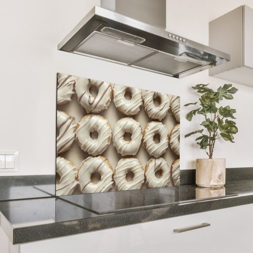 Parafango in alluminio - Ciambelle - Cioccolato - Bianco - Beige