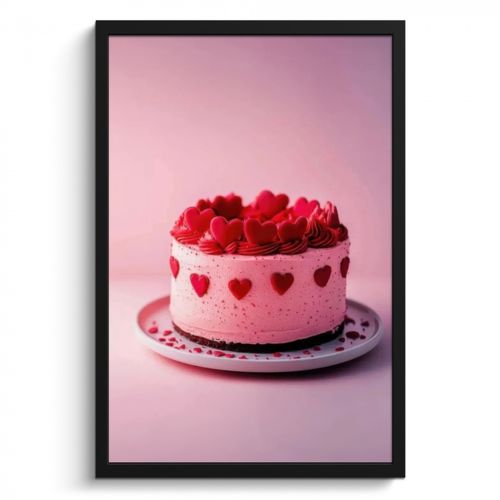 KitchenYeah - Cucina - Cornice per foto - Torta - Cuore - Rosa